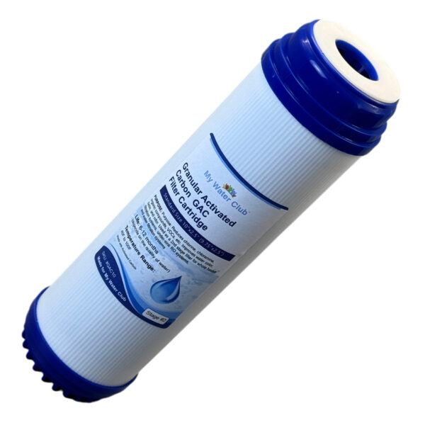 GAC Granular Activated Carbon Filter Cartridge, 10″ × 2.5″ — Chlorine, Taste & Odor Reduction, SKU: GAC-10