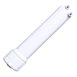 White RO Membrane Housing — 1/8″ Thread, Fits 1812 / 2012 Membranes, 36–150 GPD — SKU MH-1812-18-W