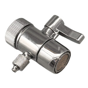 Single Kitchen Faucet Diverter — 55/64″-27 Female Thread for Male Spouts, 1/4″ OD Compression Outlet — SKU SINGLE-DIVERTER
