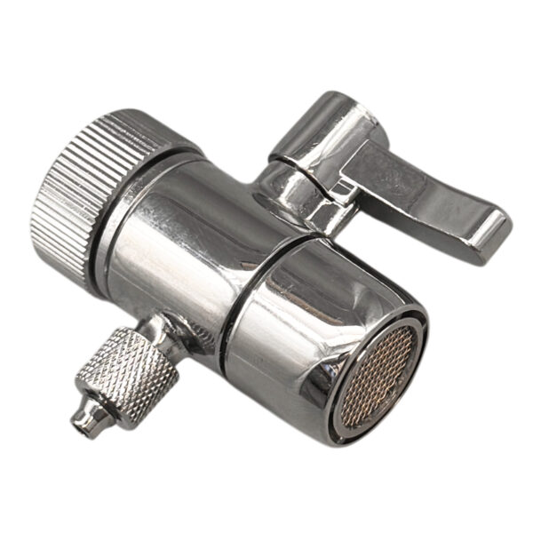 Single Kitchen Faucet Diverter — 55/64″-27 Female Thread for Male Spouts, 1/4″ OD Compression Outlet — SKU SINGLE-DIVERTER