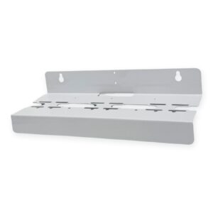Triple Metal Mounting Bracket for 3-Stage Whole House Water Filter Systems — Slim 10″ × 2.5″ Housings, 3/4″ Ports, SKU: BR-3-SLIM