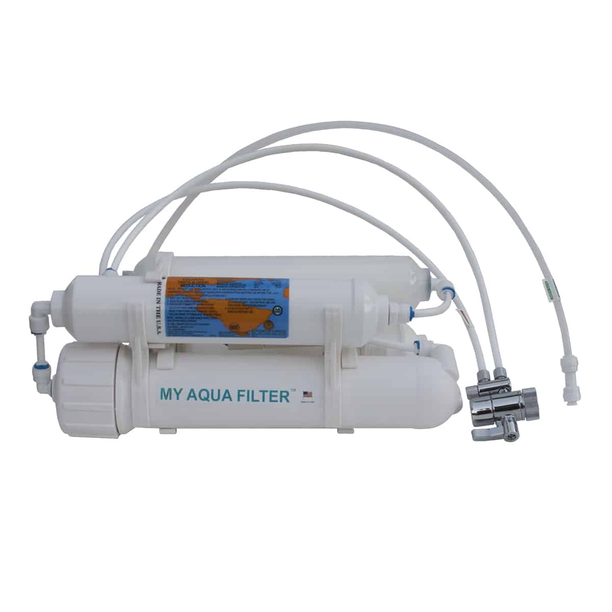 4 Stage Basic MyAquaFilter Reverse Osmosis Water Purification System