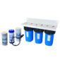 Premium 3-Stage Whole House Filter System 10″ x 4.5″ – Sediment 5µm + GAC + CTO, 2 Sets Included (1 Installed + 1 Spare), SKU# WHS-3SGC-10BB-E