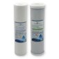 Premium Replacement Set for 2 Stage (Dual) Whole House Filtration Systems: Sediment & Premium Activated Carbon Block