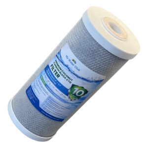 Premium Coconut-Shell Carbon Block Water Filter Cartridge, 10″ × 4.5″ Big Blue, 10 Micron — Chlorine, Taste, Odor & VOC Reduction — SKU CACB-10BB