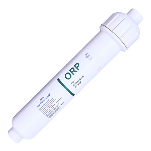 Inline ORP Conditioning & Remineralization Filter — Alkaline + ORP + Tourmaline, 10″ × 2″, 1/4″ & 3/8″ — SKU ORP-QC