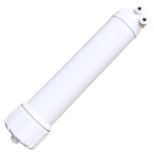White RO Membrane Housing — 1/4″ Quick-Connect Ports, Fits 1812 / 2012 Membranes, 36–250 GPD — SKU MH-1812-QC-W